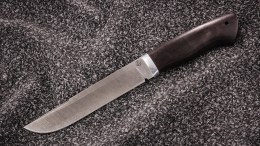 Нож Медведь (дамаск, мореный граб)