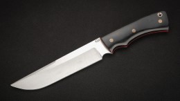 Нож Медведь фултанг (ELMAX, чёрная G10, формованные ножны)