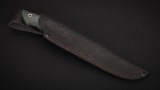 Нож Медведь (К340, тёмный кориан, стабилизированная карельская берёза - зелёная, мозаичные пины), фото 7