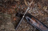 Нож Медведь (S125V, черно-красный карбон, формованные ножны), фото 10