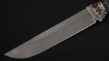 Нож Медведь (D2, чёрный граб, авторское литье карты, инкрустация), фото 2