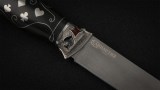 Нож Медведь (D2, чёрный граб, авторское литье карты, инкрустация), фото 4