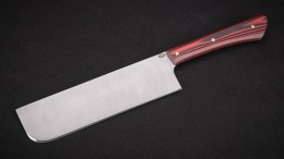 Нож Накири, фултанг (95Х18, красно-чёрная микарта)