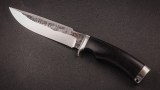 Нож Оберег 2 (Х12МФ, черный граб, мельхиор), фото 5