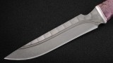 Нож Оберег (D2, стабилизированная карельская береза, дюраль, долы-камень), фото 2