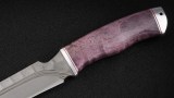 Нож Оберег (D2, стабилизированная карельская береза, дюраль, долы-камень), фото 3