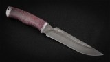 Нож Оберег (D2, стабилизированная карельская береза, дюраль, долы-камень), фото 7