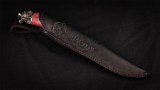 Нож Оберег (D2, стабилизированная карельская береза красная, мельхиор), фото 5