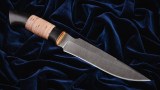 Нож Оберег (дамаск, береста, мореный граб), фото 5