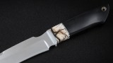 Нож Оберег (К340, вставка - стабилизированный зуб мамонта, черный граб), фото 3