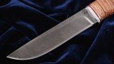 Нож Охотник (дамаск, береста, дюраль), фото 2