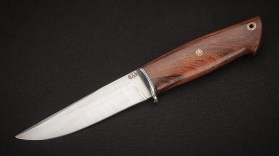 Нож Охотник (S125V, айронвуд, мозаичные пины, формованные ножны)