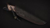 Нож Охотник (S390, вставка - кориан, стабилизированная карельская береза, мозаичные пины), фото 7