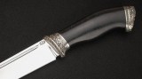 Нож Русский (ELMAX, стабилизированный чёрный граб, авторское литье, формованные ножны), фото 3