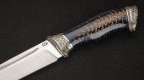 Нож Русский (S390, акрил с шишкой, авторское литье, формованные ножны), фото 3