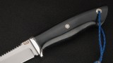 Нож Рыбацкий (ELMAX, чёрная микарта, мозаичные пины), фото 3