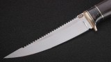 Нож Рыбацкий (N690, тёмный кориан, чёрный граб), фото 2