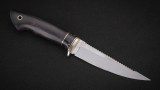 Нож Рыбацкий (N690, тёмный кориан, чёрный граб), фото 4