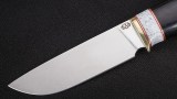 Нож Сафари (95Х18, чёрный граб, вставка - белый кориан), фото 2