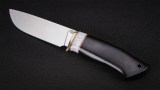 Нож Сафари (95Х18, чёрный граб, вставка - белый кориан), фото 4