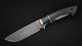 Нож Сафари (D2, вставка - акрил, чёрный граб)