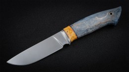 Нож Сафари (К340, вставка - карельская береза, стабилизированная карельская береза)