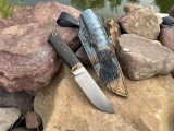 Нож Сафари (S125V, карбон с бронзовой пудрой, формованные ножны), фото 6