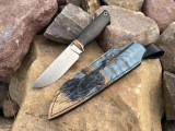 Нож Сафари (S125V, карбон с бронзовой пудрой, формованные ножны), фото 5