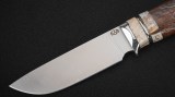 Нож Сафари (S390, незильбер, стабилизированный зуб мамонта, айронвуд, инкрустация охота), фото 2