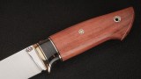 Нож Сахалин (N690, тёмный кориан, бубинга-помеле, мозаичные пины), фото 3