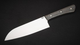 Нож Сантоку (D2, микарта, цельнометаллический)