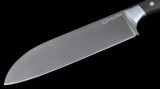 Нож Сантоку (тигельный булат, микарта, цельнометаллический), фото 2