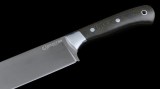 Нож Сантоку (тигельный булат, микарта, цельнометаллический), фото 3