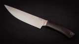 Нож Шеф-повар 4 (порошковая сталь М390, черный граб), фото 6