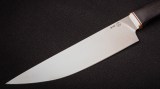 Нож Шеф-повар 4 (порошковая сталь М390, черный граб), фото 2