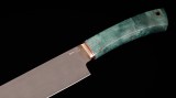 Нож Шеф-повар 4 (тигельный булат, стабилизированная карельская береза), фото 3