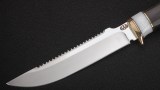 Нож Щука (95Х18, белый кориан, чёрный граб), фото 2