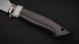 Нож Щука (95Х18, белый кориан, чёрный граб), фото 4