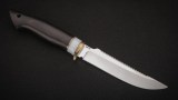 Нож Щука (95Х18, белый кориан, чёрный граб), фото 5
