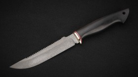Нож Щука (D2, чёрный граб)