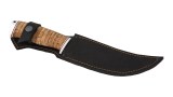 Охотничий нож Сибирь (Х12МФ, береста, дюраль), фото 4
