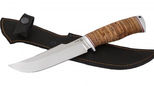 Охотничий нож Сибирь (Х12МФ, береста, дюраль)