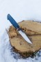 Нож Скорпион (S125V, макуме, стабилизированный зуб мамонта, синий карбон, формованные ножны), фото 30