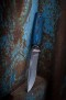 Нож Скорпион (S125V, макуме, стабилизированный зуб мамонта, синий карбон, формованные ножны), фото 27