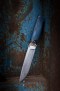 Нож Скорпион (S125V, макуме, стабилизированный зуб мамонта, синий карбон, формованные ножны), фото 29