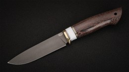 Нож Соболь (D2, венге, вставка - кориан)