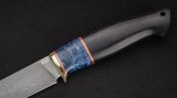 Нож Соболь (D2, вставка - композитный акрил, чёрный граб), фото 3