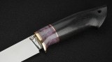 Нож Соболь (Х12МФ, черный граб, стабилизированная вставка), фото 3