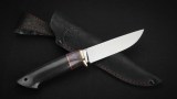 Нож Соболь (Х12МФ, черный граб, стабилизированная вставка), фото 6