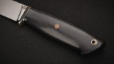 Нож Соболь (М390, стабилизированный чёрный граб, мозаичные пины, формованные ножны), фото 5